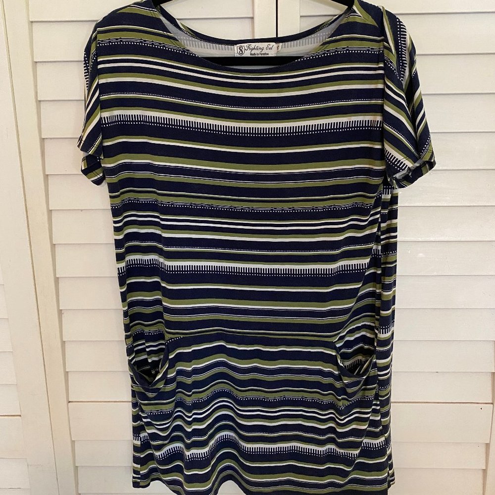 Fighting Eel / Stripped Dress/ XS / with pockets